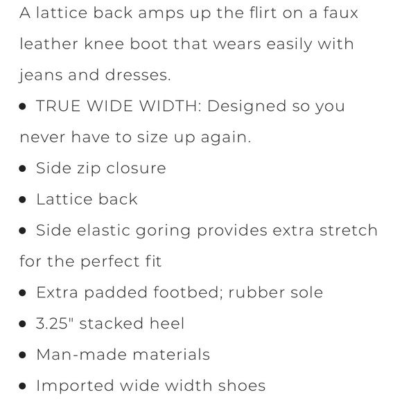 TORRID faux leather tan lattice knee high boots - Picture 4 of 7